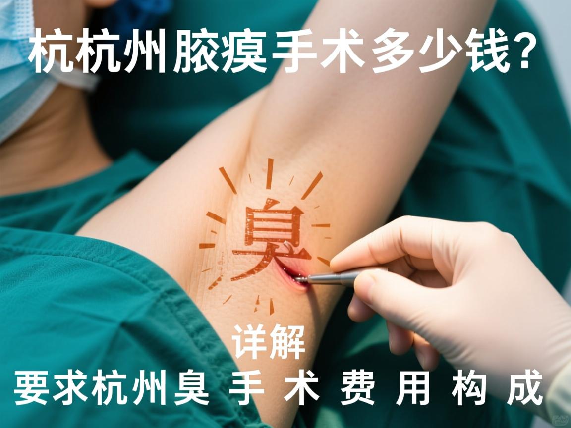 杭州腋臭手术多少钱？详解杭州腋臭手术费用构成