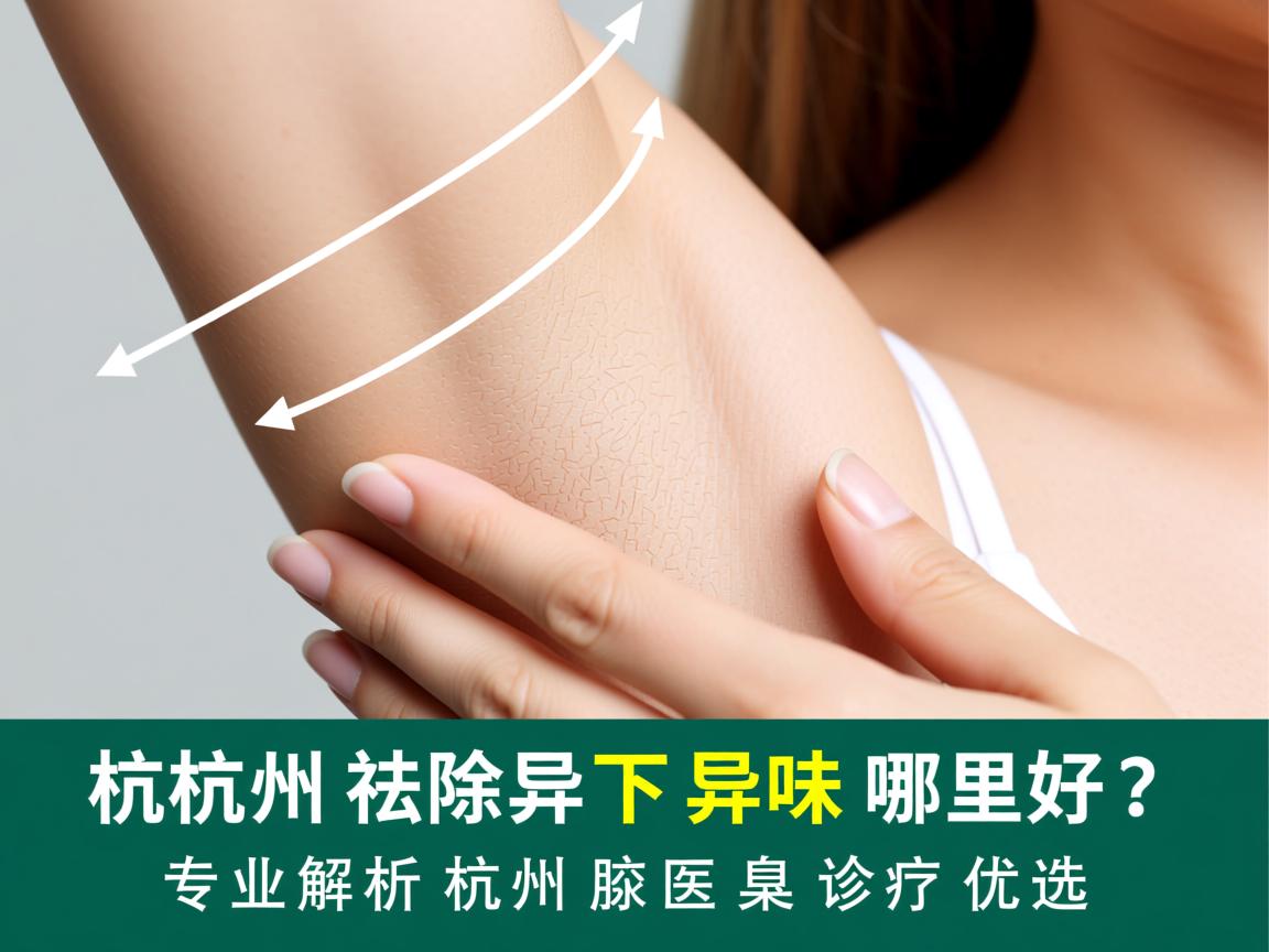 杭州祛除腋下异味哪里好？专业解析杭州腋臭诊疗优选