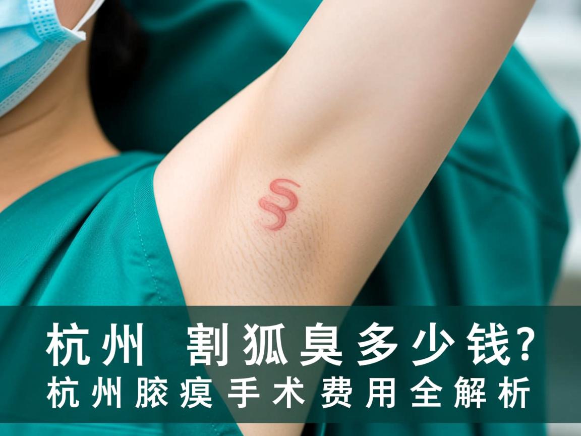 杭州割狐臭多少钱？杭州腋臭手术费用全解析