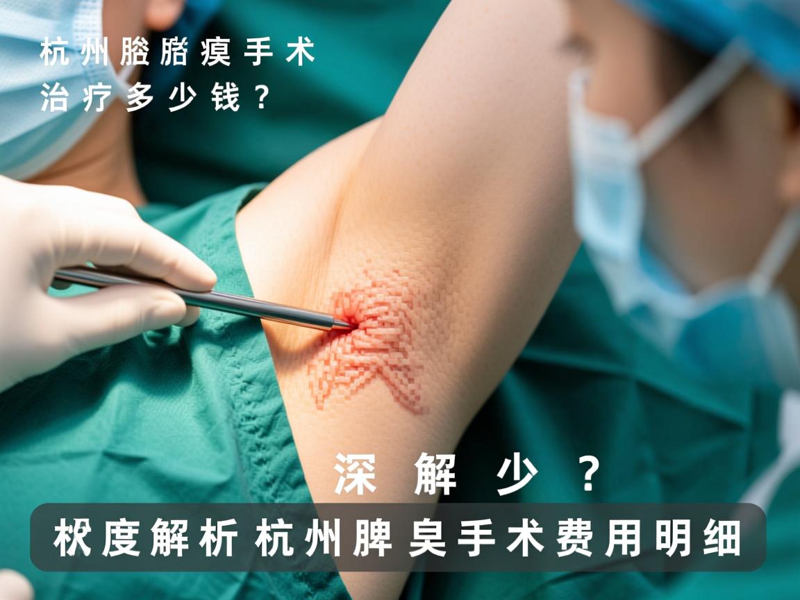 杭州腋臭手术治疗多少钱？深度解析杭州腋臭手术费用明细