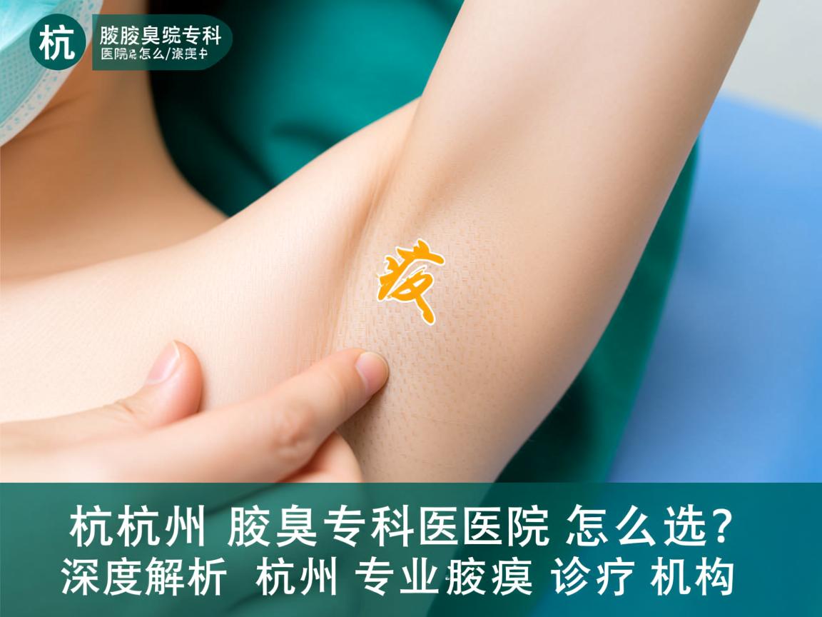 杭州腋臭专科医院怎么选？深度解析杭州专业腋臭诊疗机构