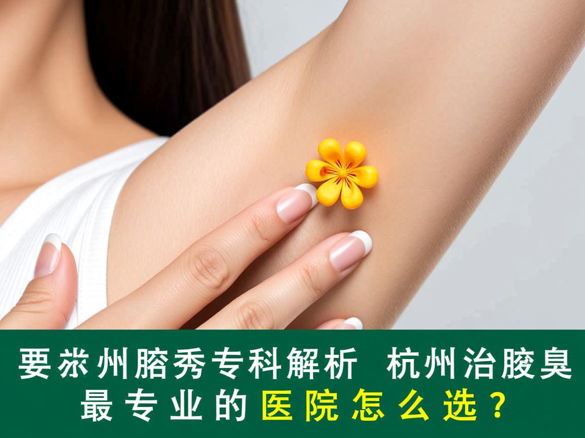 杭州腋秀专科解析，杭州治腋臭最专业的医院怎么选？