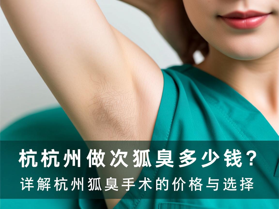 杭州做次狐臭多少钱？详解杭州狐臭手术的价格与选择