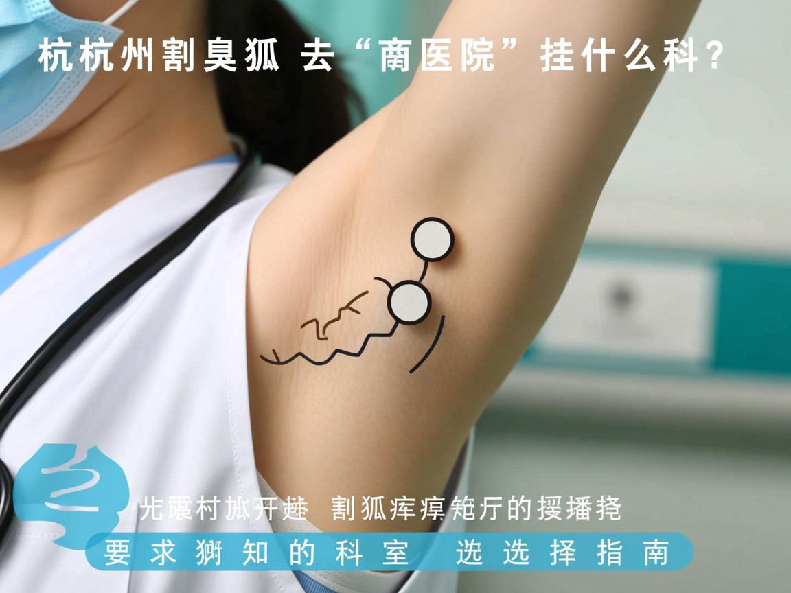 杭州割狐臭去医院挂什么科？割狐臭前必知的科室选择指南