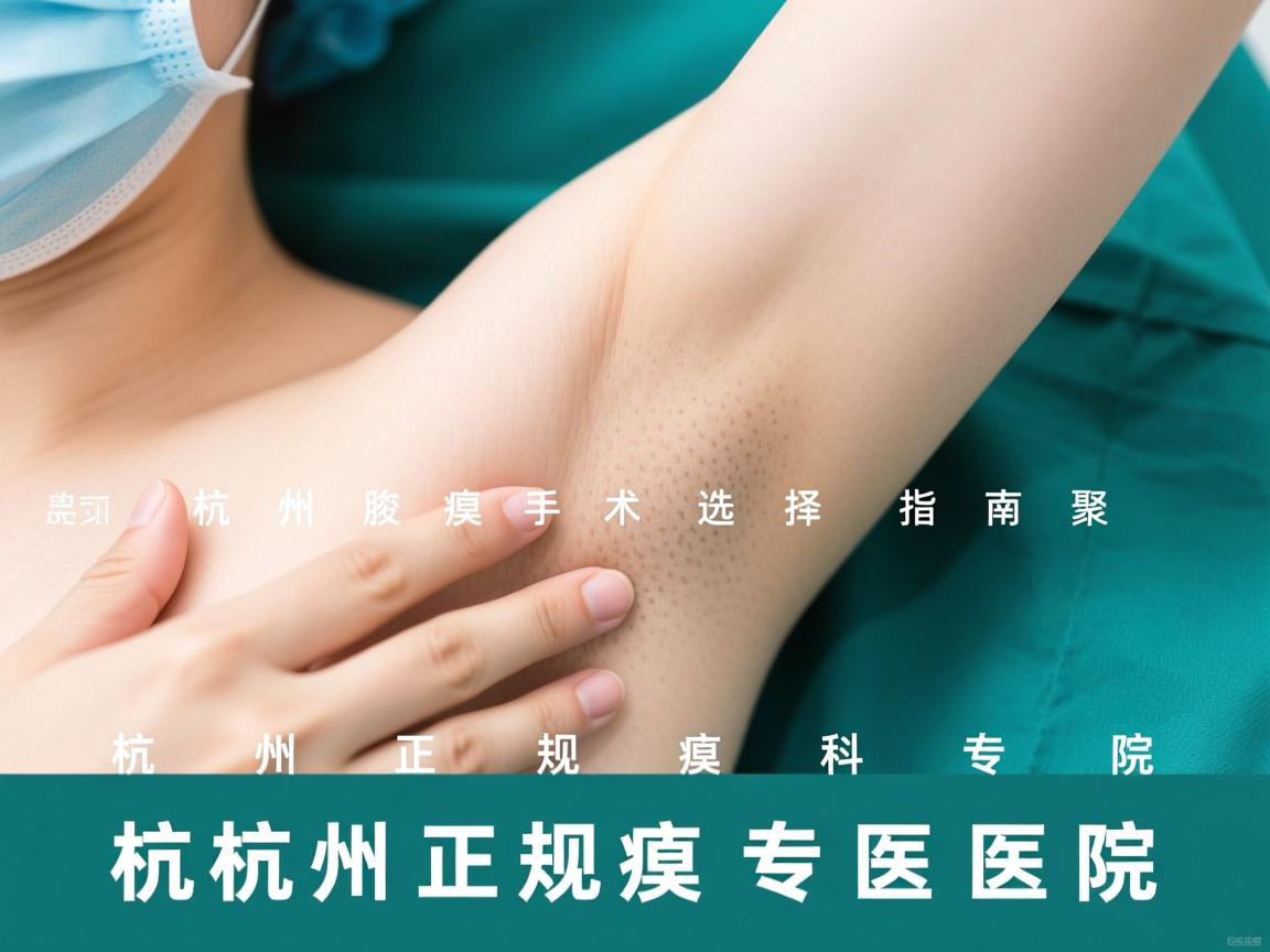 杭州腋臭手术选择指南,聚焦杭州正规腋臭专科医院 杭州腋臭手术选择指南,聚焦杭州正规腋臭专科医院