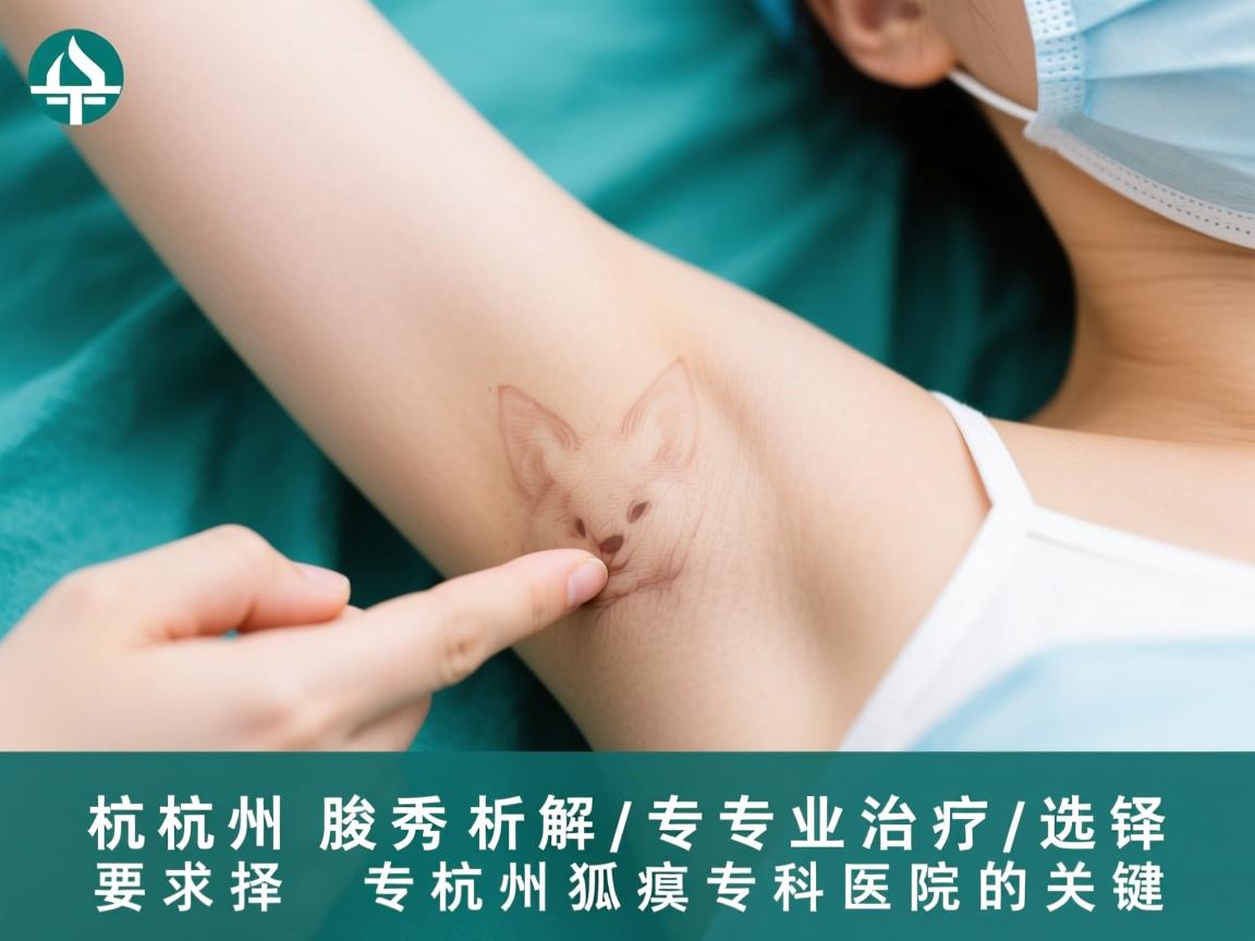 杭州腋秀解析，专业治疗狐臭，选择杭州狐臭专科医院的关键
