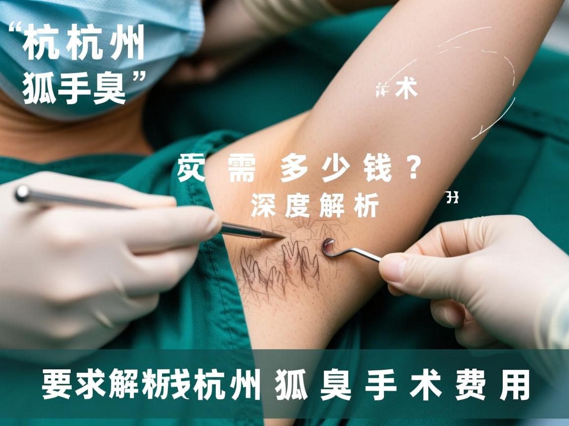 杭州狐臭手术需要多少钱？深度解析杭州狐臭手术费用