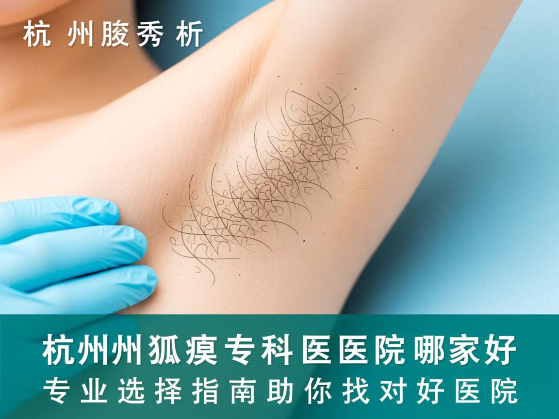 杭州腋秀解析，杭州狐臭专科医院哪家好，专业选择指南助你找对好医院