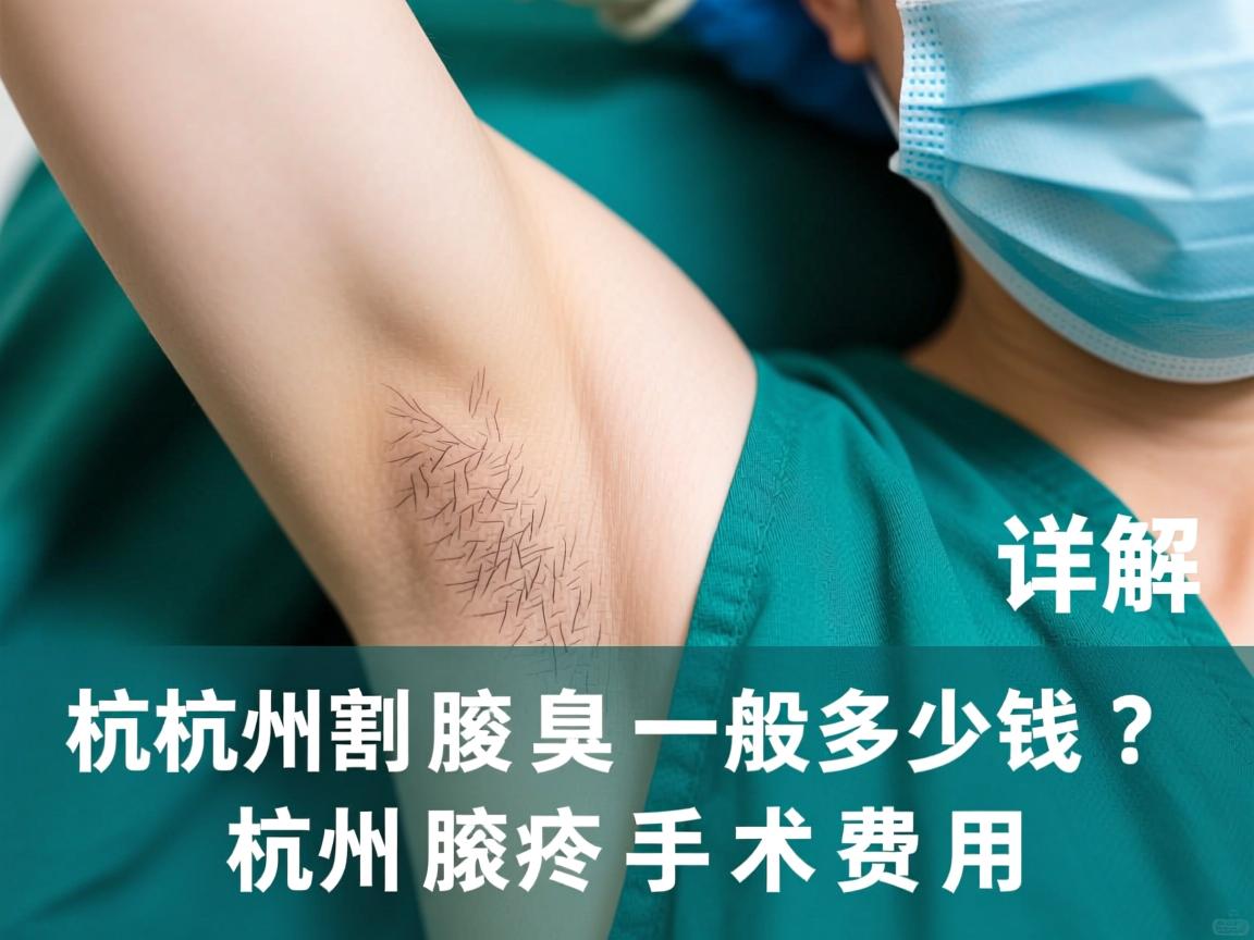 杭州割腋臭一般多少钱？详解杭州腋臭手术费用