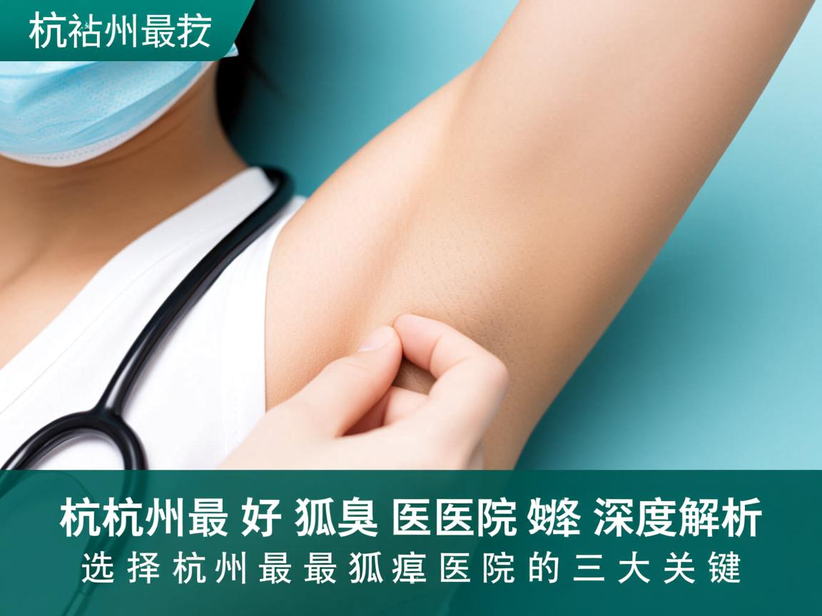 杭州最好狐臭医院深度解析，选择杭州最好狐臭医院的三大关键