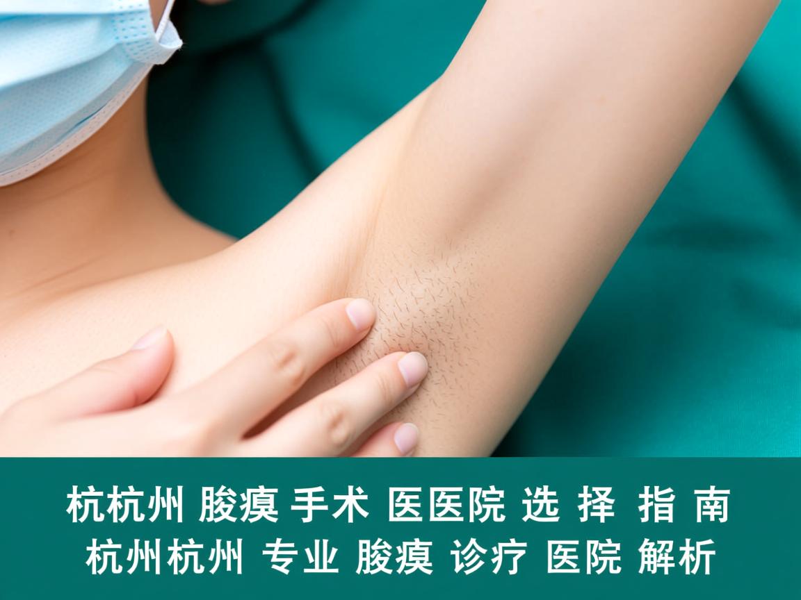 杭州腋臭手术医院选择指南,杭州专业腋臭诊疗医院解析 杭州腋臭手术医院选择指南,杭州专业腋臭诊疗医院解析