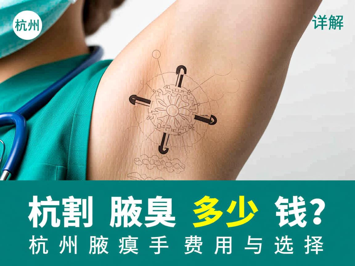 杭州割腋臭多少钱？详解杭州腋臭手术费用与选择