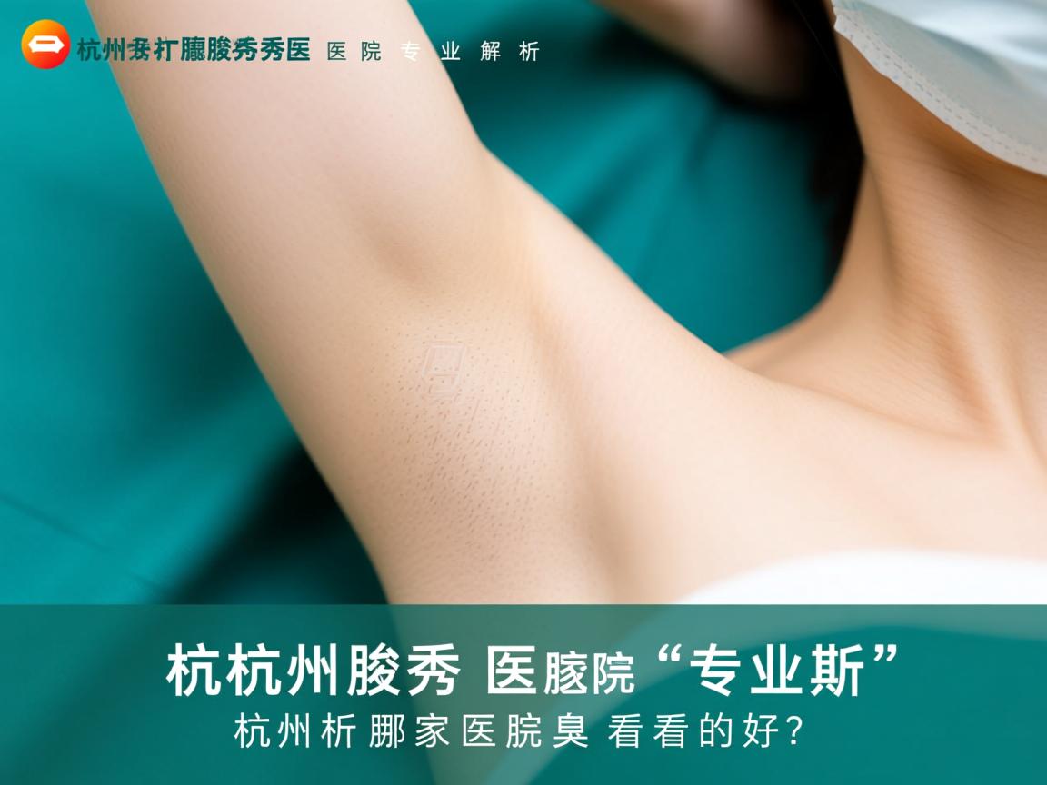 杭州腋秀医院专业解析，杭州哪家医院腋臭看的好？