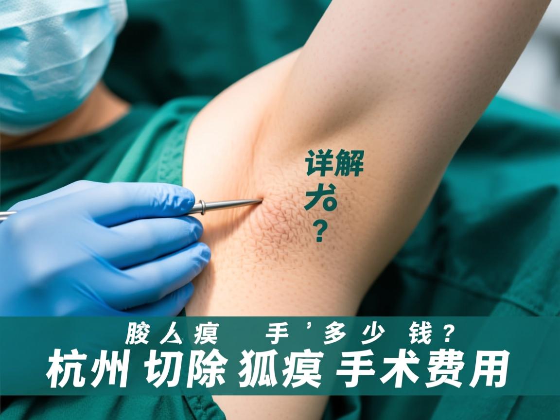 杭州腋臭手术多少钱？详解杭州切除狐臭手术费用