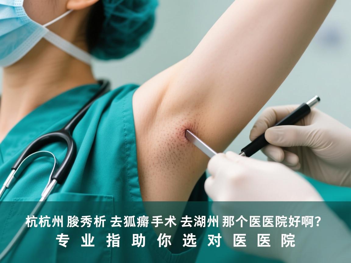 杭州腋秀解析，去狐臭手术去湖州那个医院好啊？专业指南助你选对医院