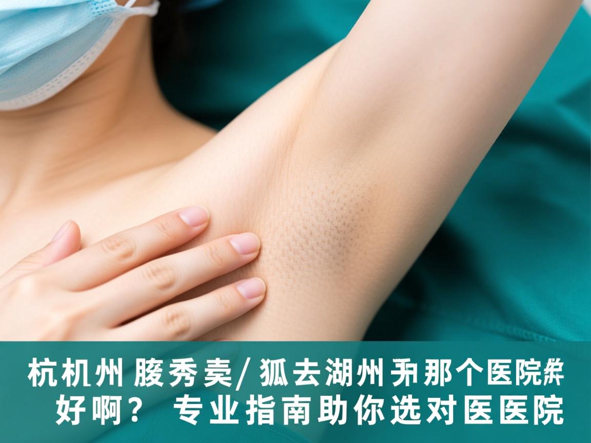 杭州腋秀解析，去狐臭手术去湖州那个医院好啊？专业指南助你选对医院