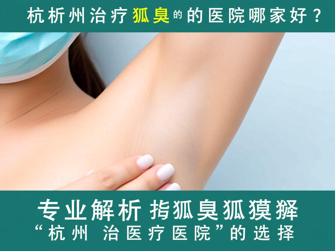 杭州治疗狐臭的医院哪家好？专业解析杭州狐臭治疗医院的选择