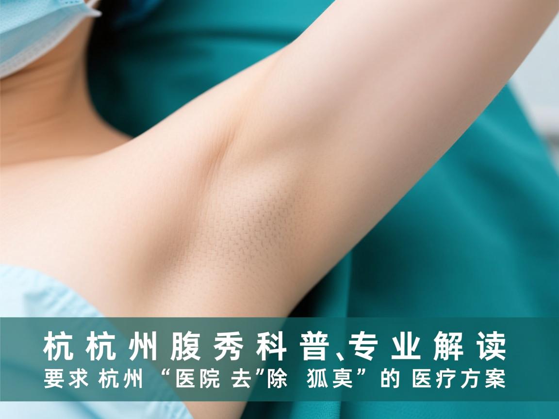 杭州腋秀科普，专业解读杭州医院去除狐臭的医疗方案