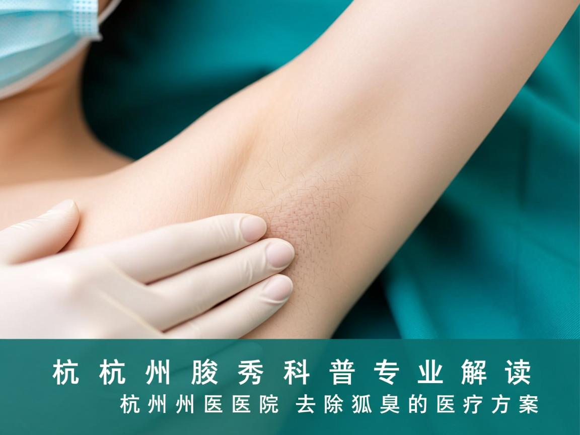 杭州腋秀科普，专业解读杭州医院去除狐臭的医疗方案