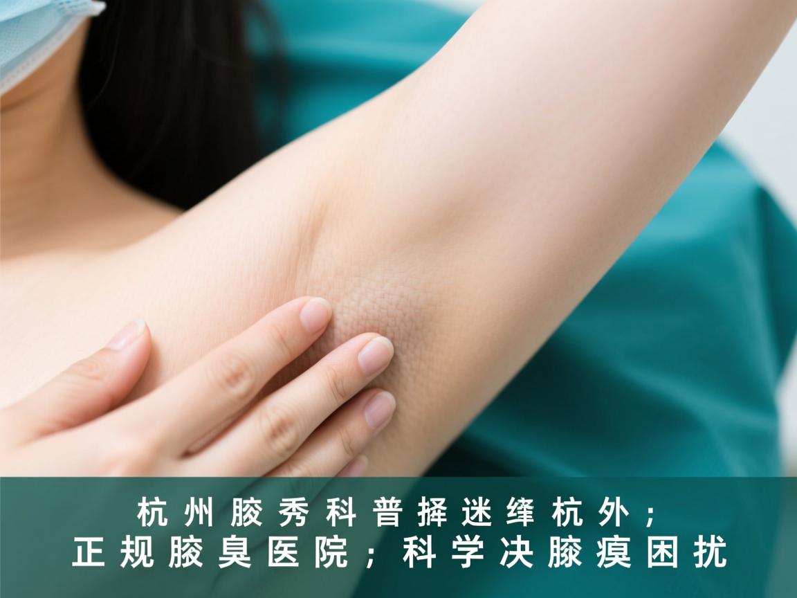 杭州腋秀科普，选择杭州正规腋臭医院，科学解决腋臭困扰