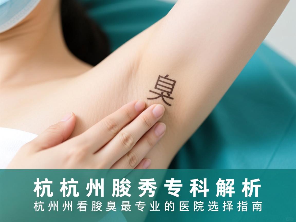 杭州腋秀专科解析，杭州看腋臭最专业的医院选择指南