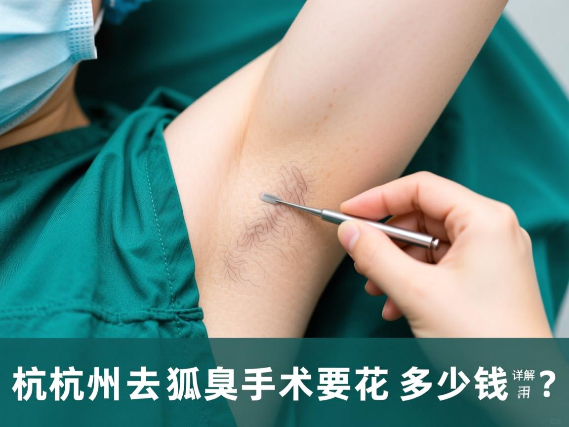 杭州去狐臭手术要花多少钱？详解杭州狐臭手术费用