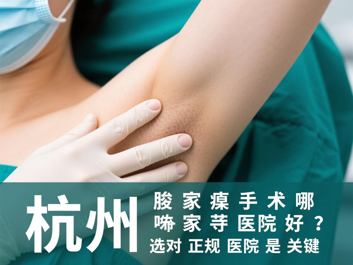 杭州腋臭手术哪家医院好？选对正规医院是关键