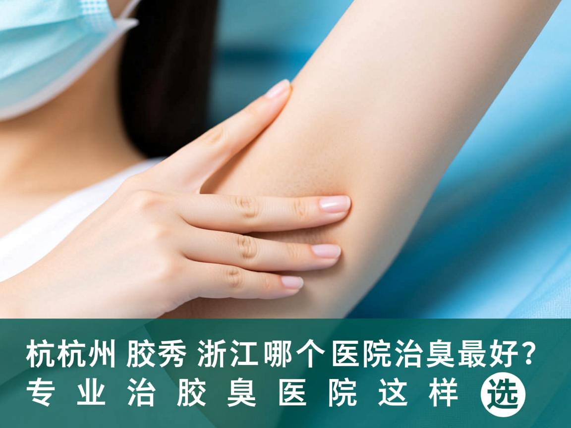 杭州腋秀解析，浙江哪个医院治腋臭最好？专业治腋臭医院这样选