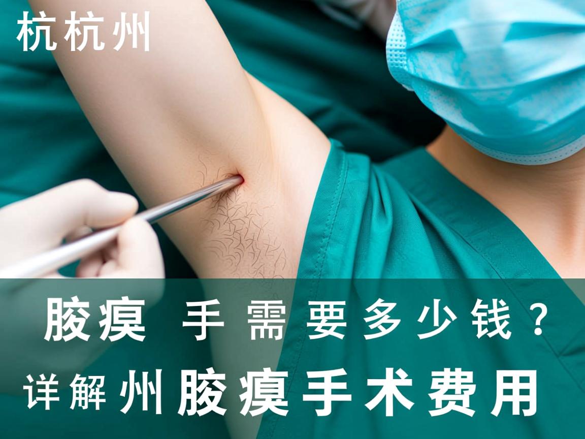 杭州腋臭手术需要多少钱？详解杭州腋臭手术费用
