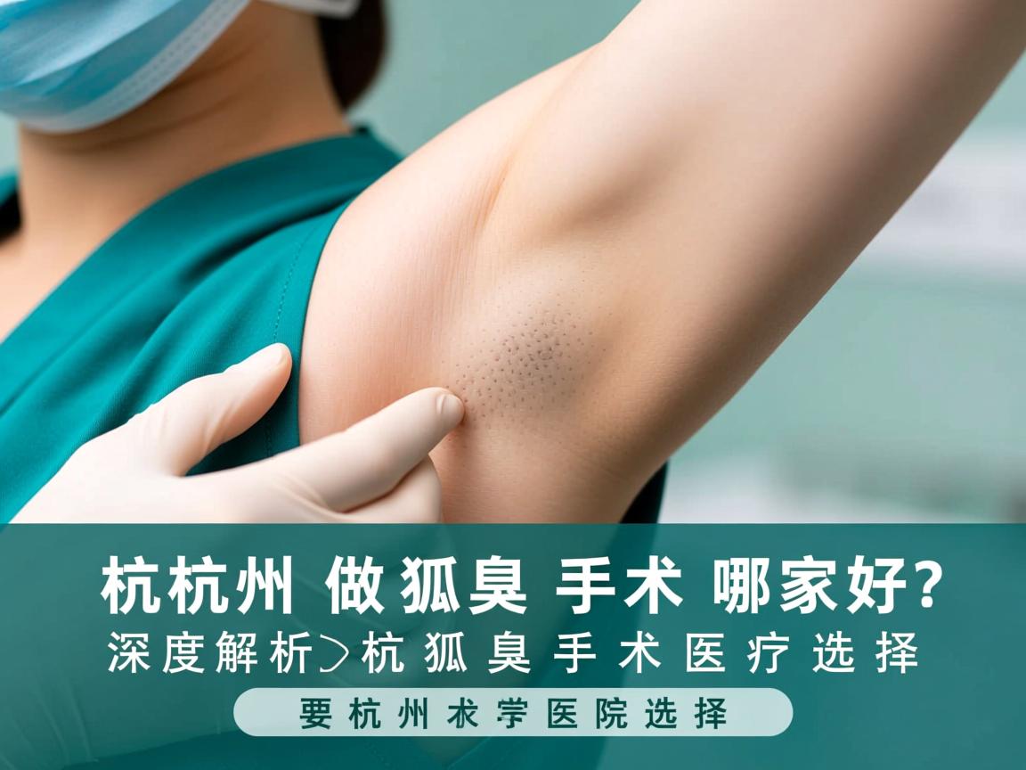 杭州做狐臭手术哪家好？深度解析杭州狐臭手术医院选择