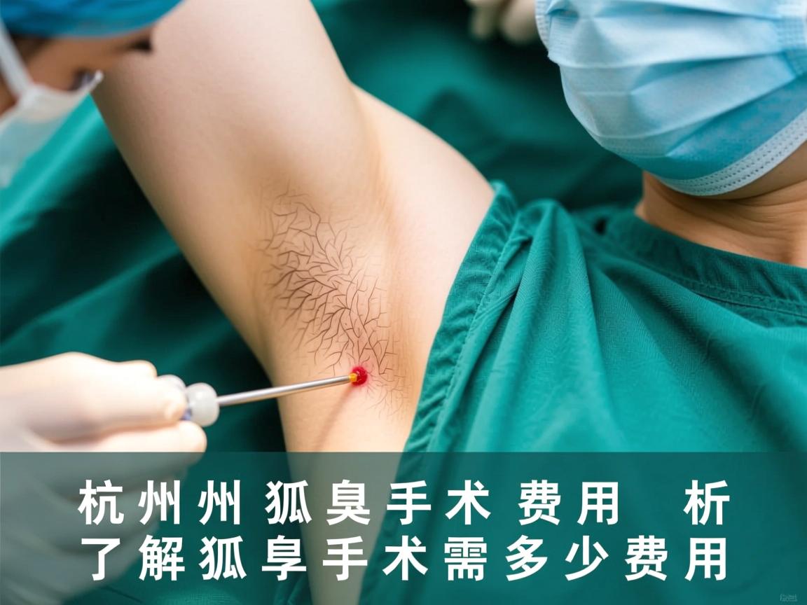 杭州狐臭手术费用解析，了解狐臭手术需要多少费用