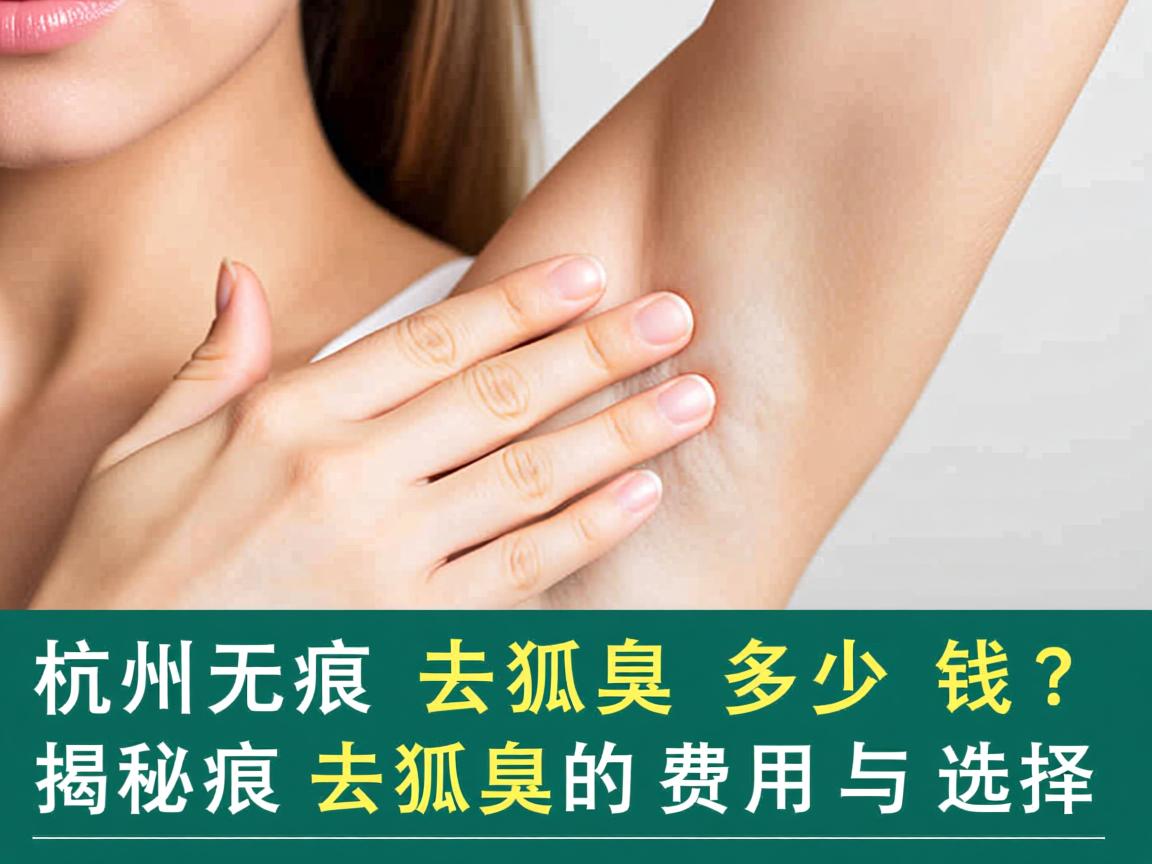 杭州无痕去狐臭多少钱？揭秘无痕去狐臭的费用与选择