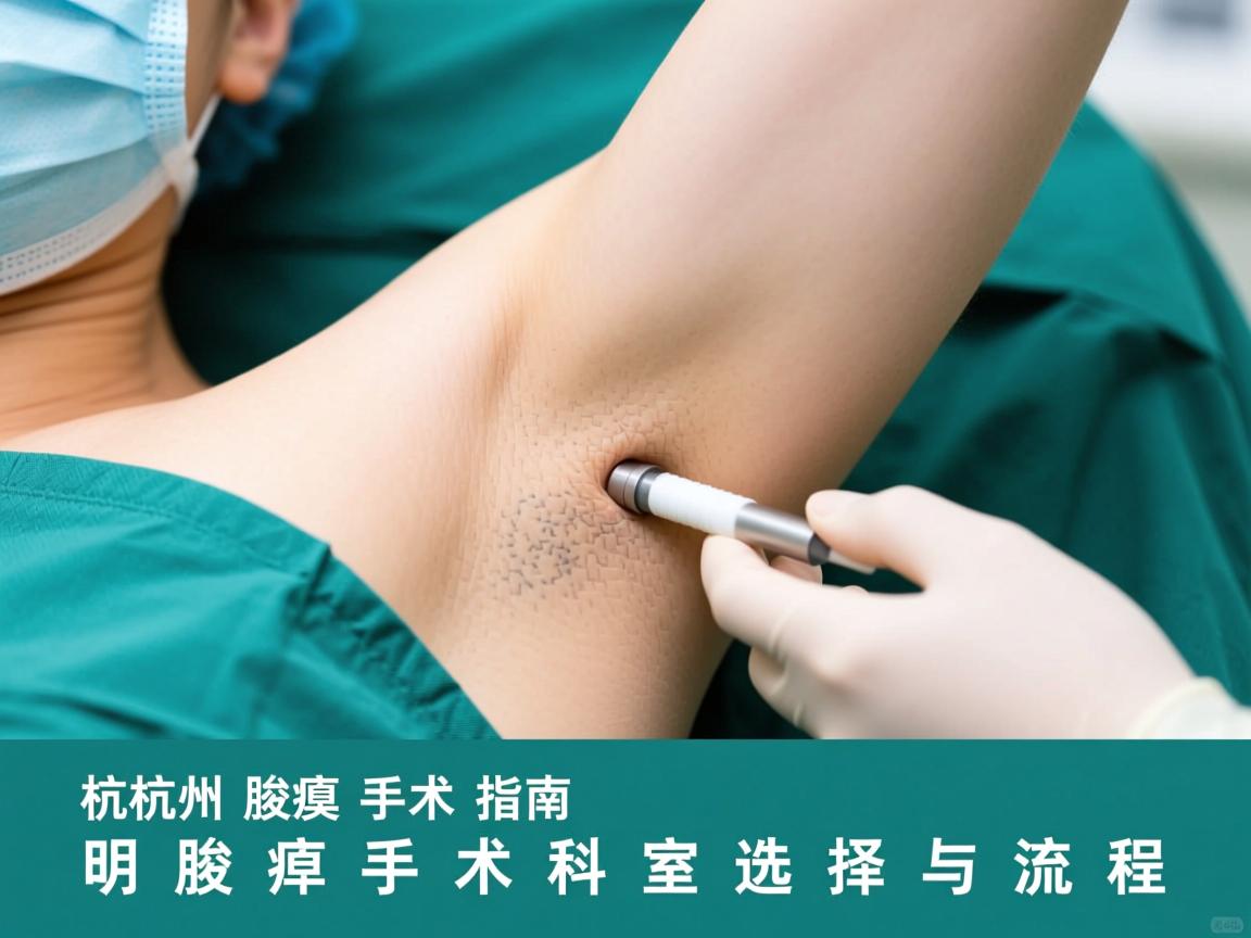 杭州腋臭手术指南，明晰腋臭手术科室选择与流程