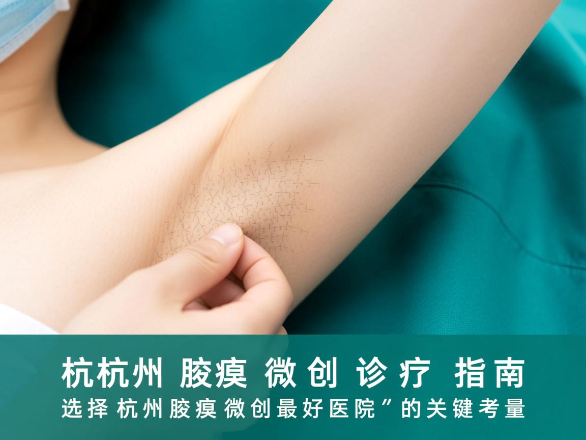 杭州腋臭微创诊疗指南，选择杭州腋臭微创最好医院的关键考量