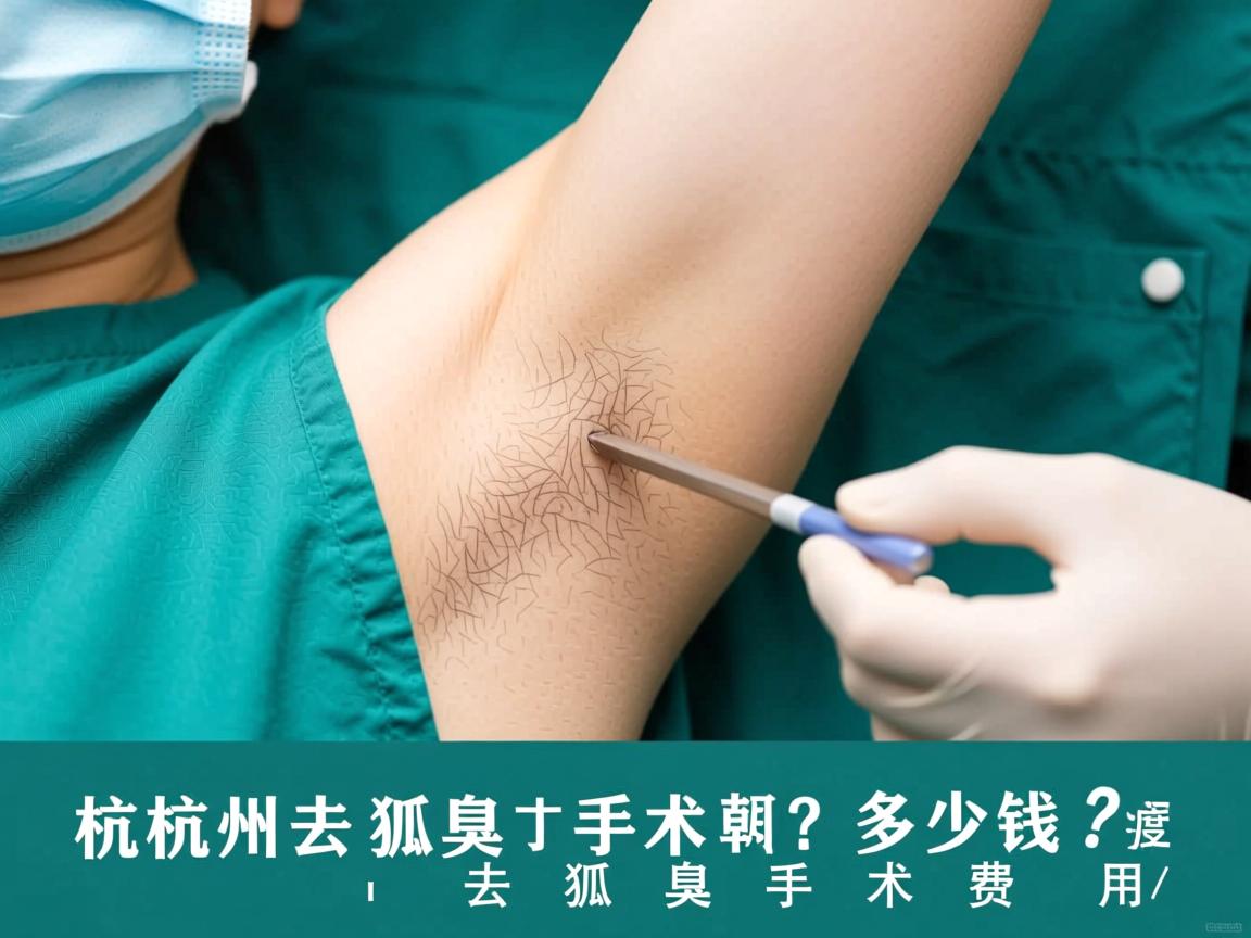 杭州去狐臭手术多少钱？深度解析去狐臭手术费用