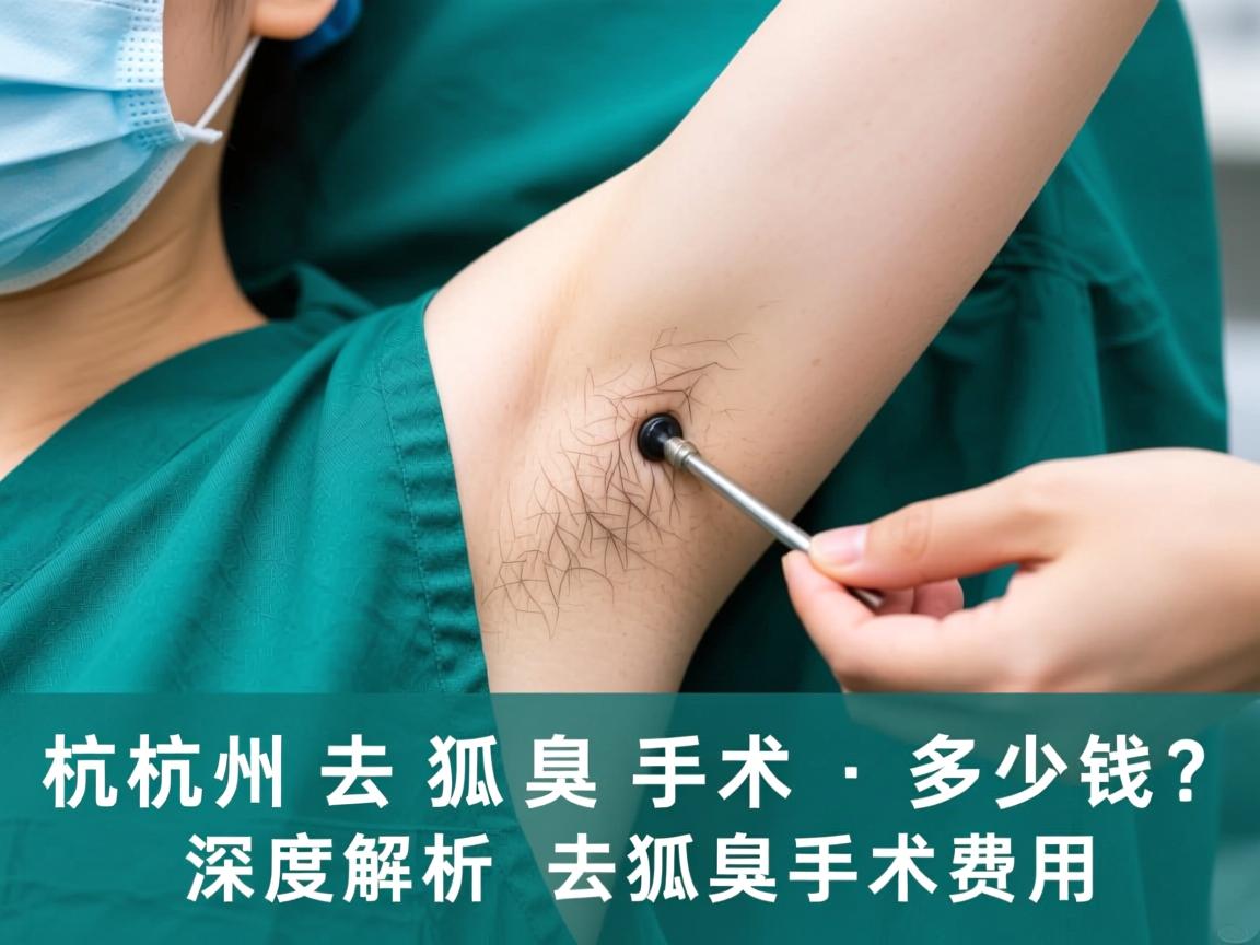 杭州去狐臭手术多少钱？深度解析去狐臭手术费用