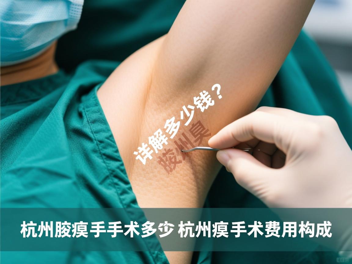 杭州腋臭手术多少钱？详解杭州腋臭手术费用构成