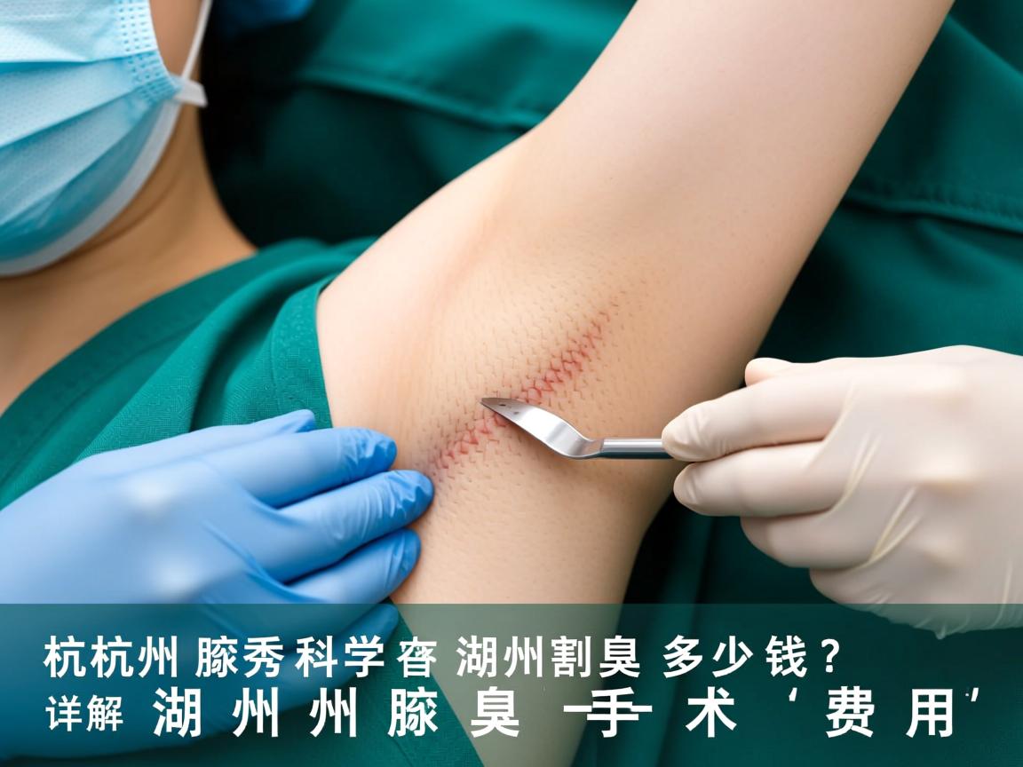杭州腋秀科普，在湖州割腋臭多少钱？详解湖州腋臭手术费用