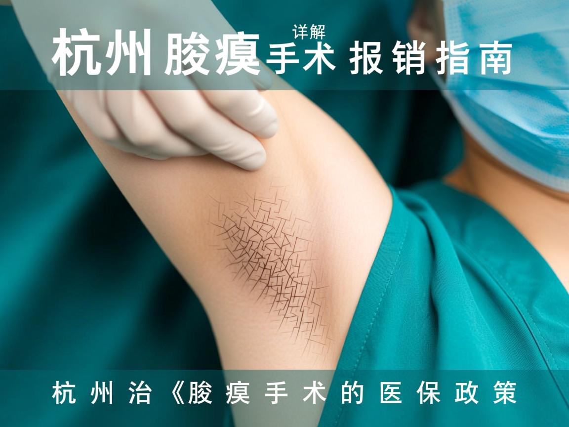 杭州腋臭手术报销指南，详解杭州治腋臭手术的医保政策