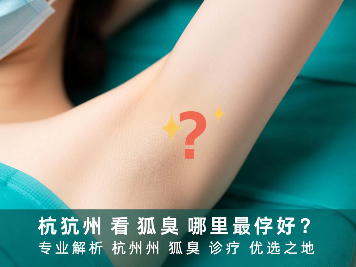 杭州看狐臭哪里最好？专业解析杭州狐臭诊疗优选之地