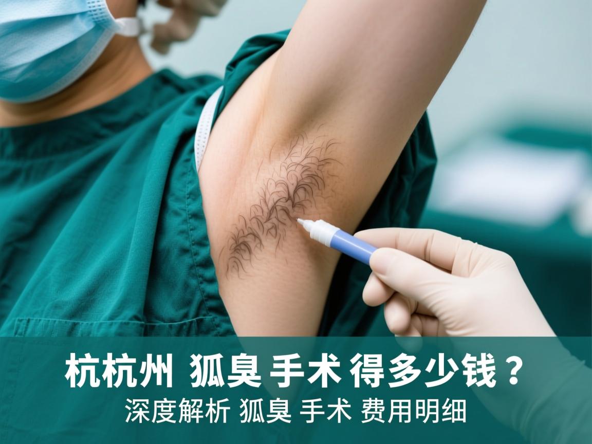 杭州狐臭手术得多少钱？深度解析狐臭手术费用明细