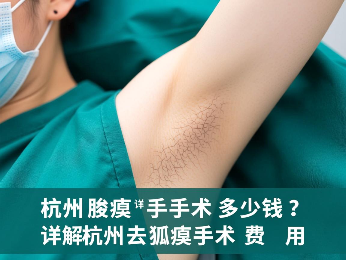 杭州腋臭手术多少钱？详解杭州去狐臭手术费用