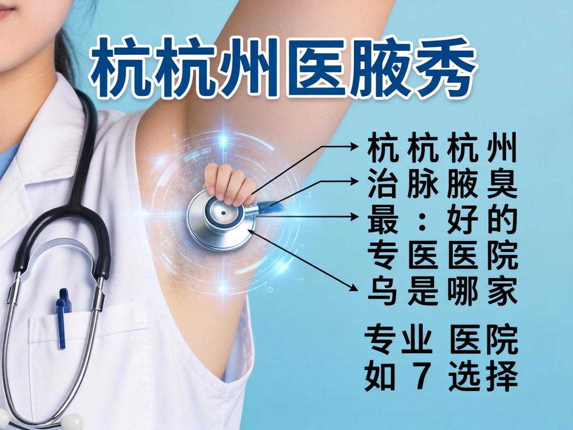 杭州腋秀解析，杭州治腋臭最好的医院是哪家，专业医院如何选择