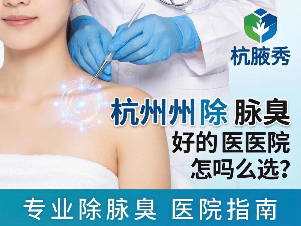 杭州腋秀解析，杭州除腋臭好的医院怎么选，专业除腋臭医院指南