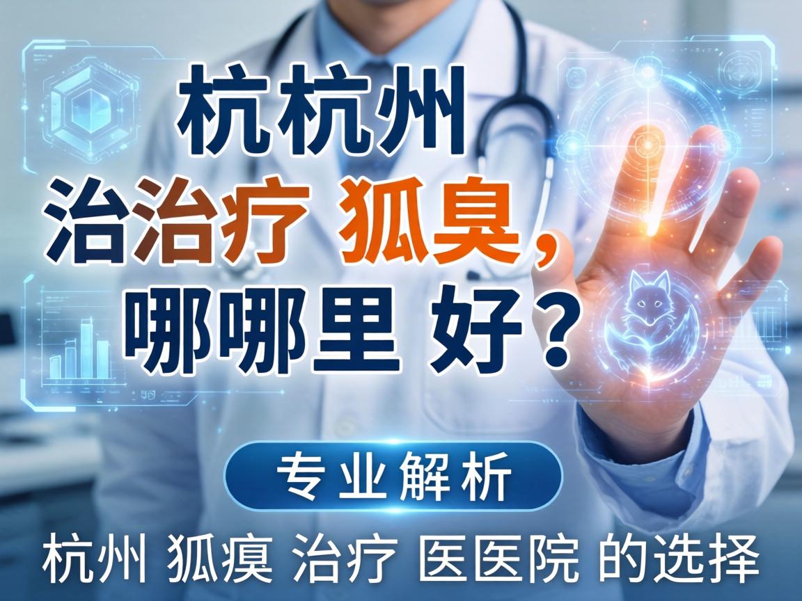 杭州治疗狐臭哪里好？专业解析杭州狐臭治疗医院的选择