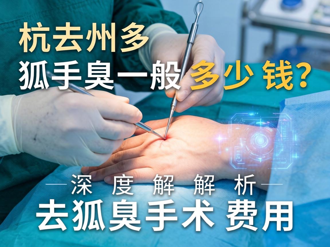杭州去狐臭手术一般多少钱？深度解析去狐臭手术费用