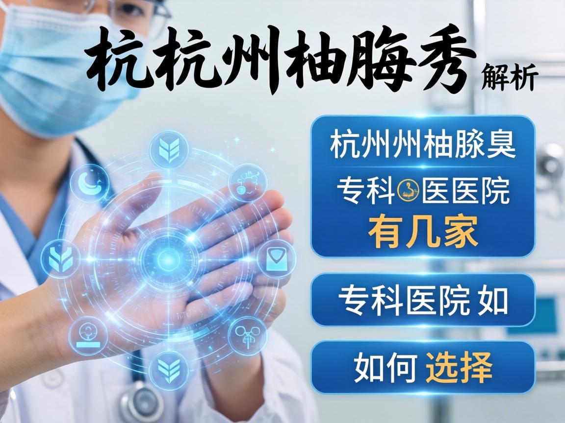 杭州腋秀解析，杭州腋臭专科医院有几家，专科医院如何选择
