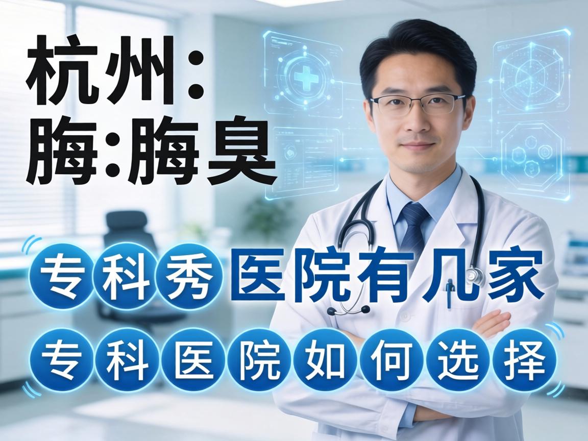 杭州腋秀解析，杭州腋臭专科医院有几家，专科医院如何选择