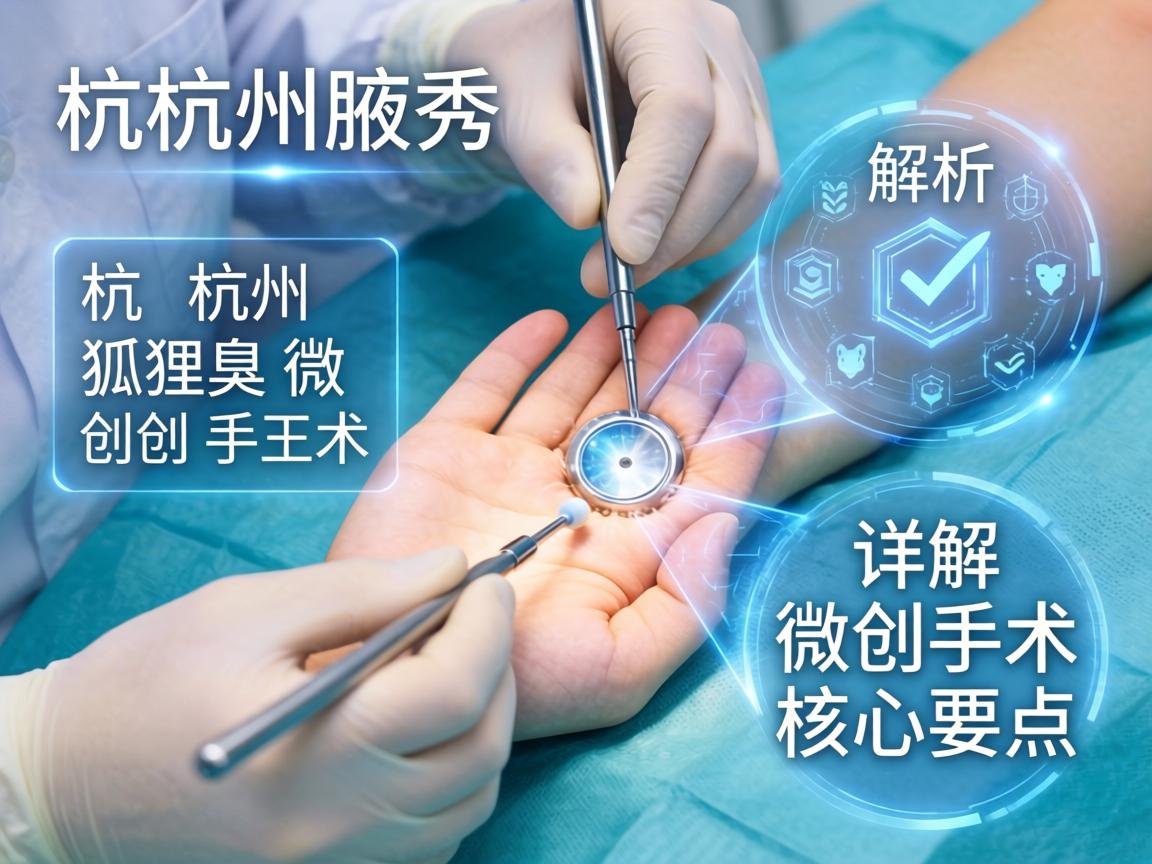 杭州腋秀解析，杭州狐臭微创手术，详解微创手术核心要点