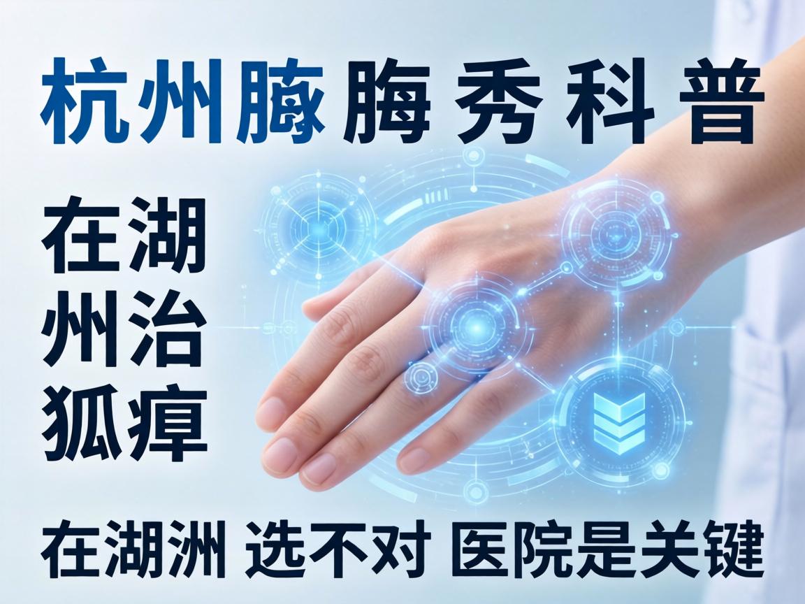 杭州腋秀科普，在湖州治狐臭，在湖州选对医院是关键